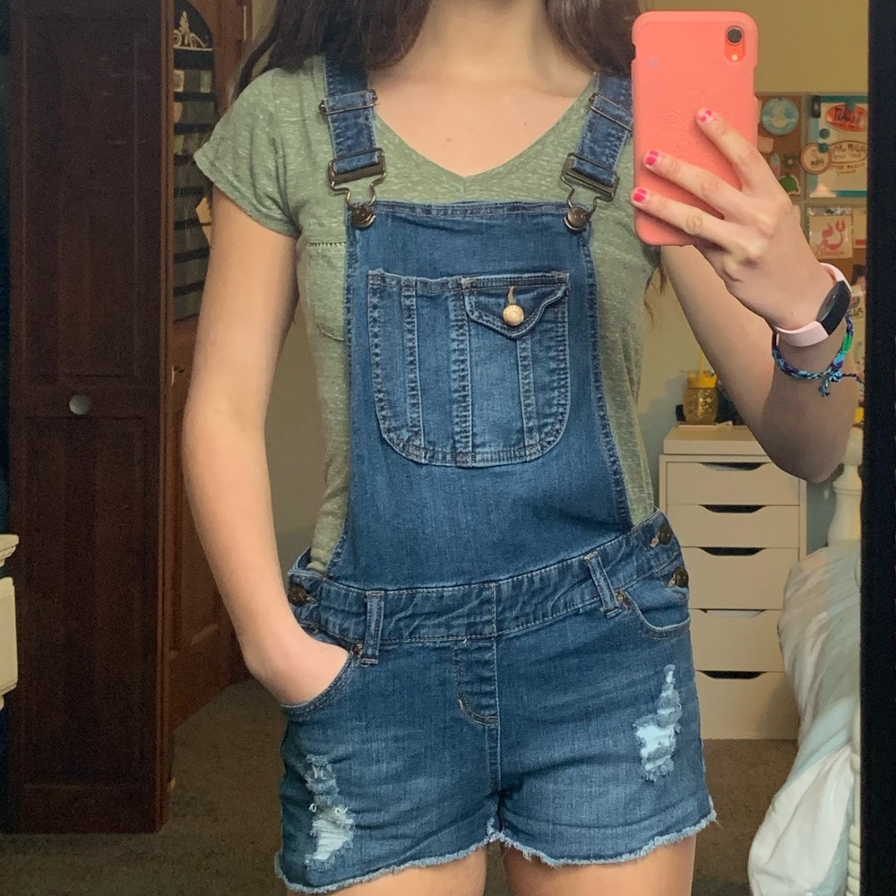 Blue Spice Dark Denim Overalls